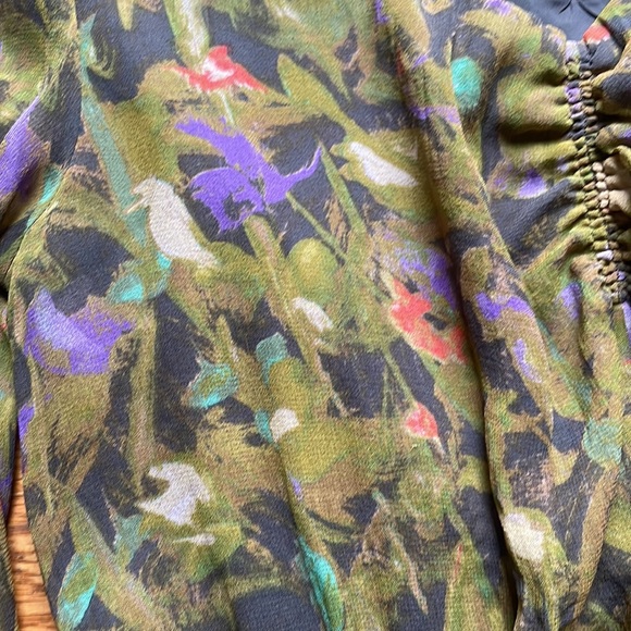 J.Crew Silk Abstract Print Dress - Picture 2 of 5